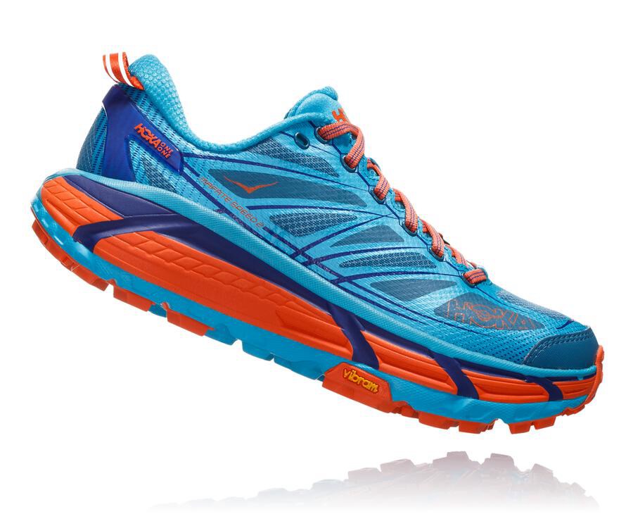 Hoka One One トレイルシューズ レディース 青 - Mafate Speed 2 - OD9128350